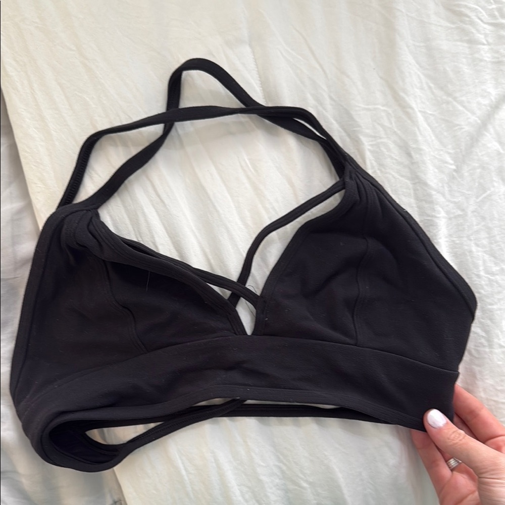 Lululemon Black Strappy Sports Bra